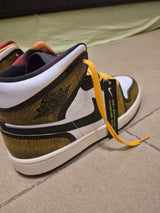 Jordan 1 Mid  Orange Wear Away