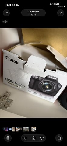Canon EOS 4000D + עדשת 18-55mm