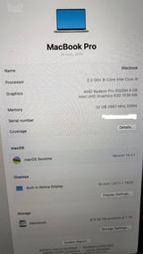 Macbook Pro 16' 2019