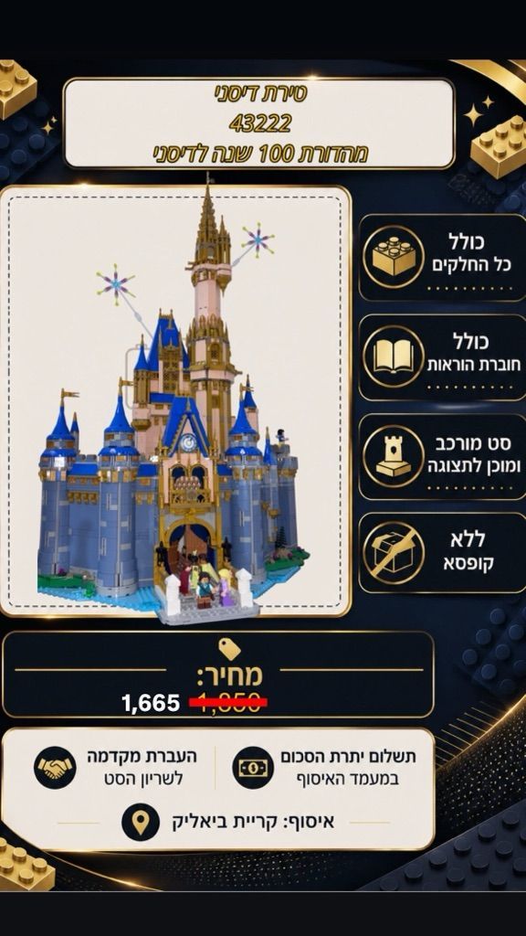 סט טירת דיסני