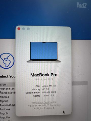 MacBook Pro 16 M4Pro 48GB/1TB