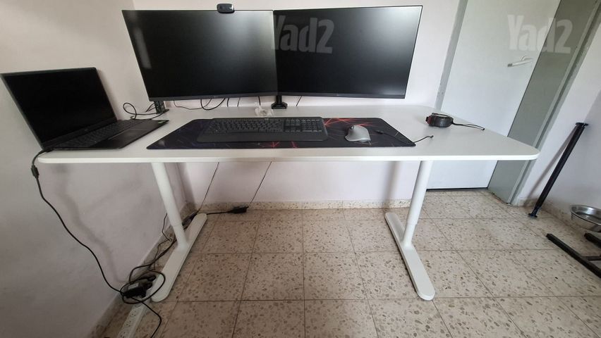 שולחן IKEA BEKANT לבן 160×80