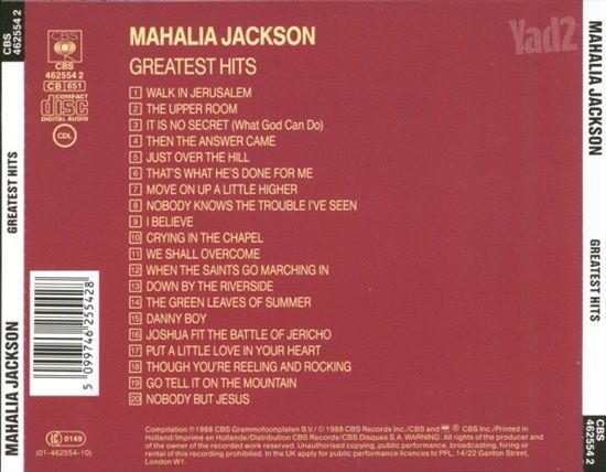 Mahalia Jackson Greatest HIts