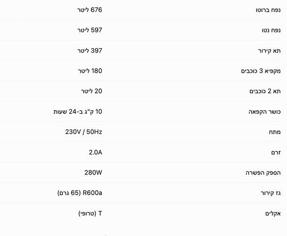 מקרר 4 דלתות LG