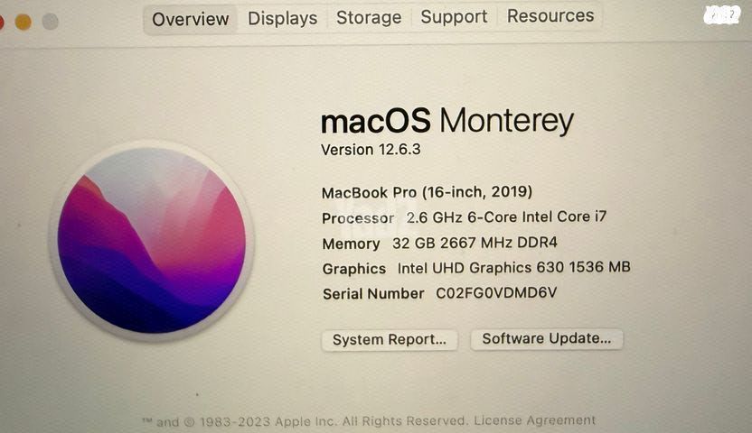 Macbook pro 16 2019 - 32GB RAM