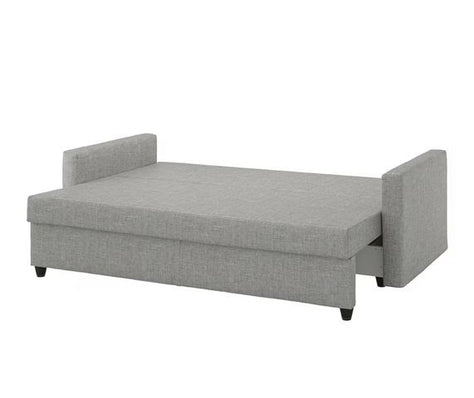 🛋️ ספת איקאה FRIHETEN תלת-מושבית נפתחת למיטה זוגית + ארגז מצעים – כמו חדשה! 🌟