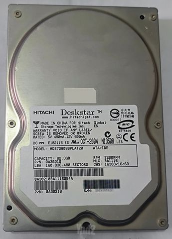 כונן קשיח HITACHI 82GB IDE