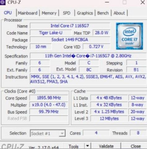 HP ELITEBOOK G8 I7 1165G7