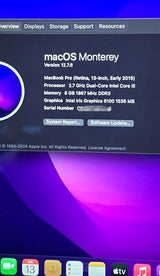MacBook A1502 i5 8GB 256GB