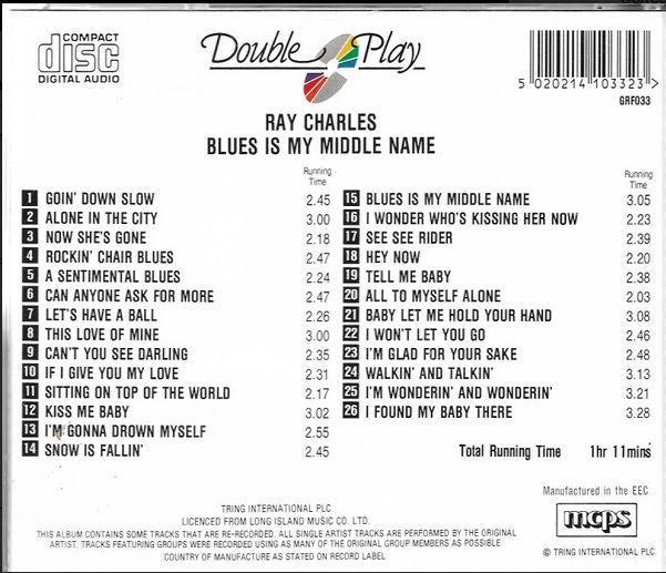 Ray Charles Blues Is My Middle