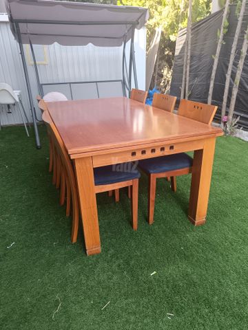 שולחן +6 כסאות