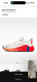 NIKE FREE METCON 7 מידה 44