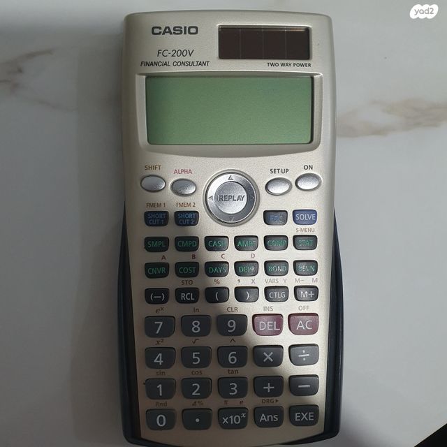 מחשבון casio fc-200v financial