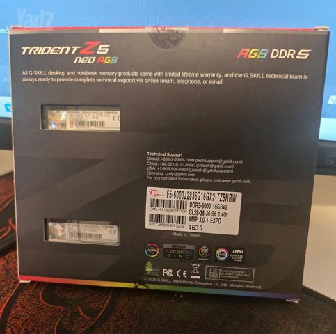 32GB DDR5 6000MT/s CL28
