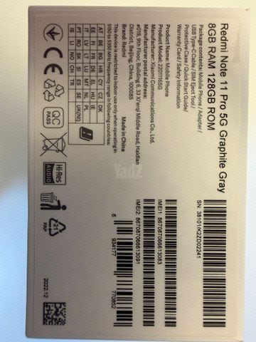 Redmi note 11 pro 5g