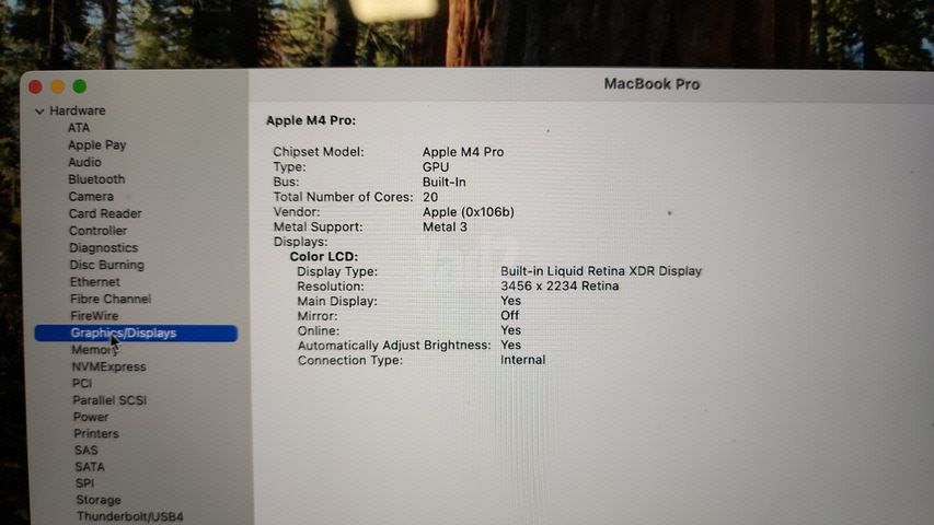 Macbook M4 16 Inch