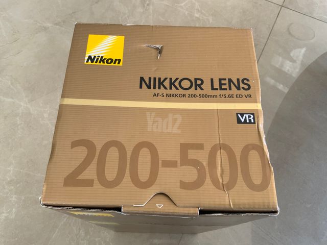 עדשת nikon 200-500 5.6 ED