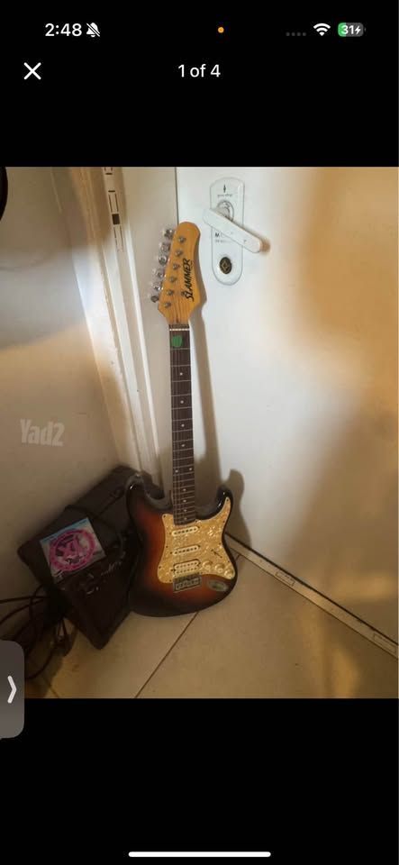 גיטרה Slammerמגבר Epiphone
