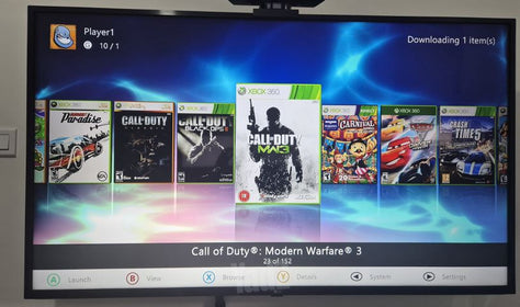 Xbox 360 עם 150 משחקים