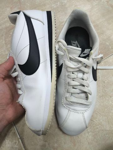 Nike Cortez Leather לבן שחור