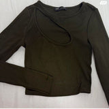 חולצת קרופ pull&bear
