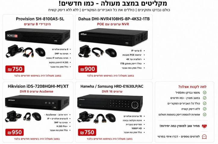 מערכות הקלטה dvr