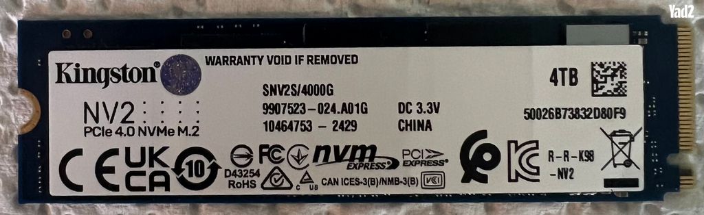 SSD NVMe Kingston NV2 4TB