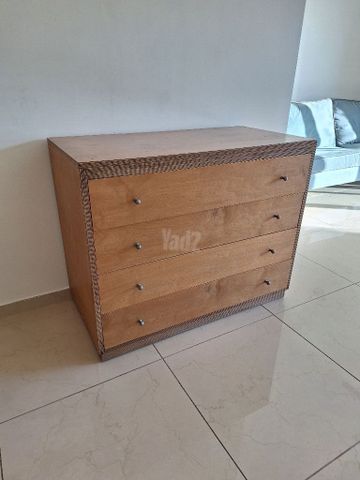 שידת 4 מגרות עץ