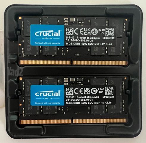 DDR5 RAM 32 ג'יגה (2x16)