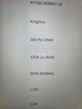 זיכרון DDR5 32GB 2×16