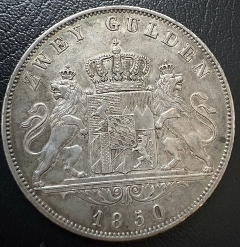 2 גולדן 1850 באיירן unc