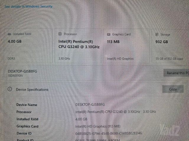 מחשב נייח intel G3240