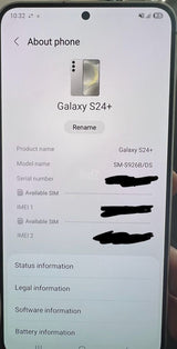 Galaxy s24+ / 256gb