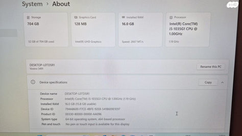 מחשב נייד Dell Vostro