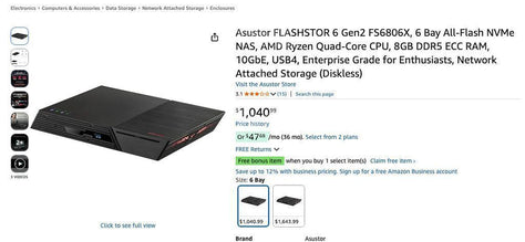 AsustorFLASHSTOR6 Gen2 FS6806X