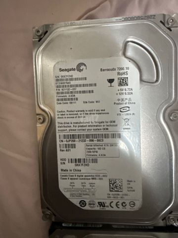 דיסק קשיח 500 GB + 160 GB