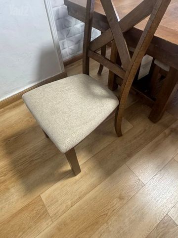 Solid oak dining table
