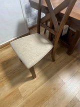 Solid oak dining table