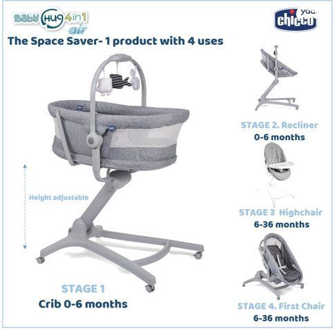 עריסה משולבת chicco