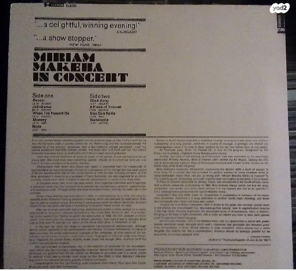 Miriam Makeba in Concert