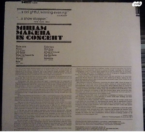 Miriam Makeba in Concert