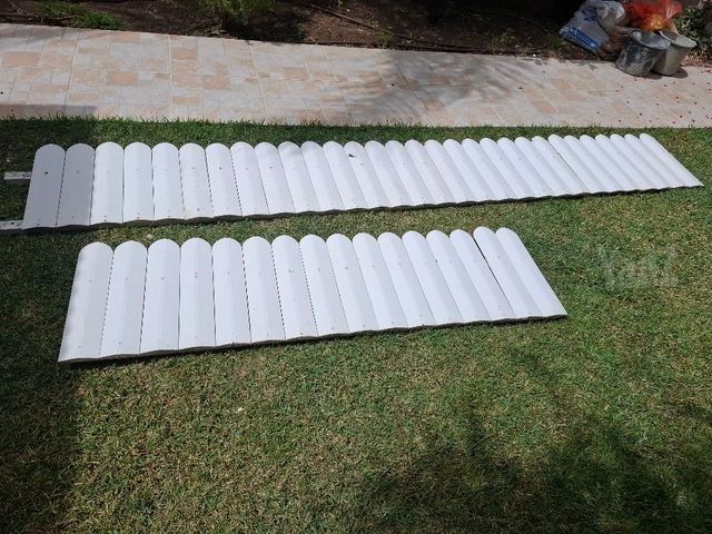 גדר pvc לבנה