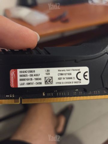 כרטיס DDR4 8GB מבית HyperX