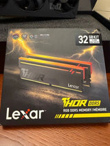 ראם  6000mhz LEXAR 2x16 32gb