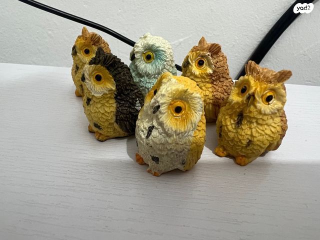 6 ינשופים דקורטיביים קטנים