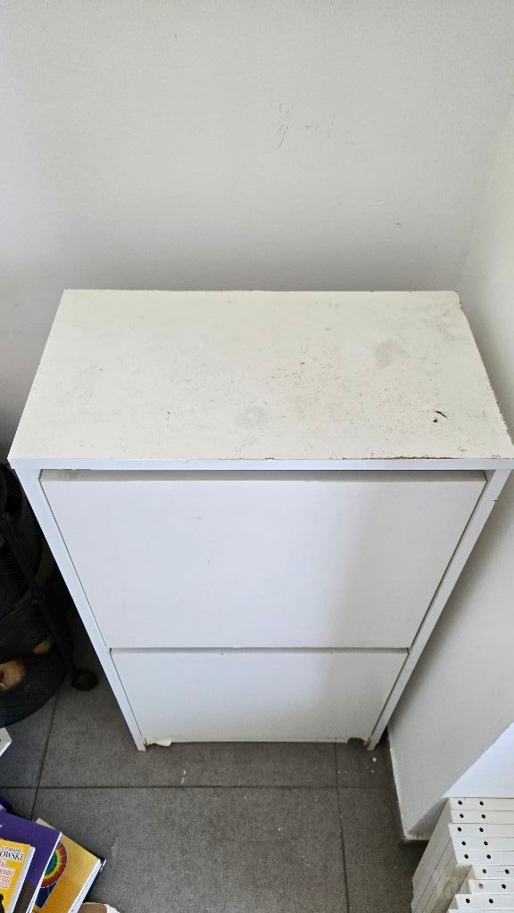 ארון IKEA BISSA – 2 תאים – לבן