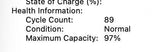 MacBook Air M1 16GB סוללה 97%
