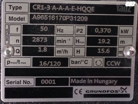 משאבה של GRUNDFOS