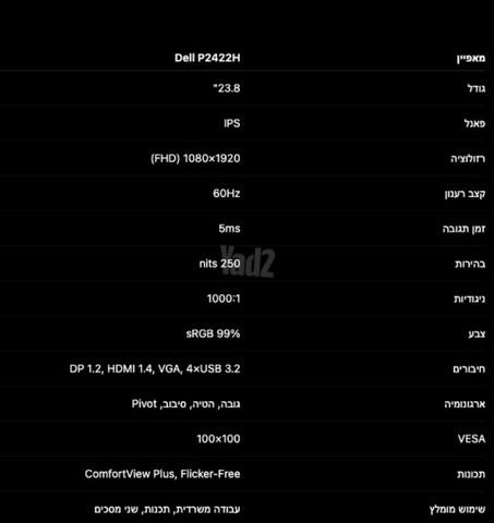 Dell P2422H