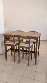 שולחן בר ו 4 כסאות